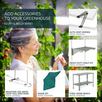 Bella 8 Ft. X 12 Ft. Silver/Diffused Polycarbonate DIY Greenhouse Kit