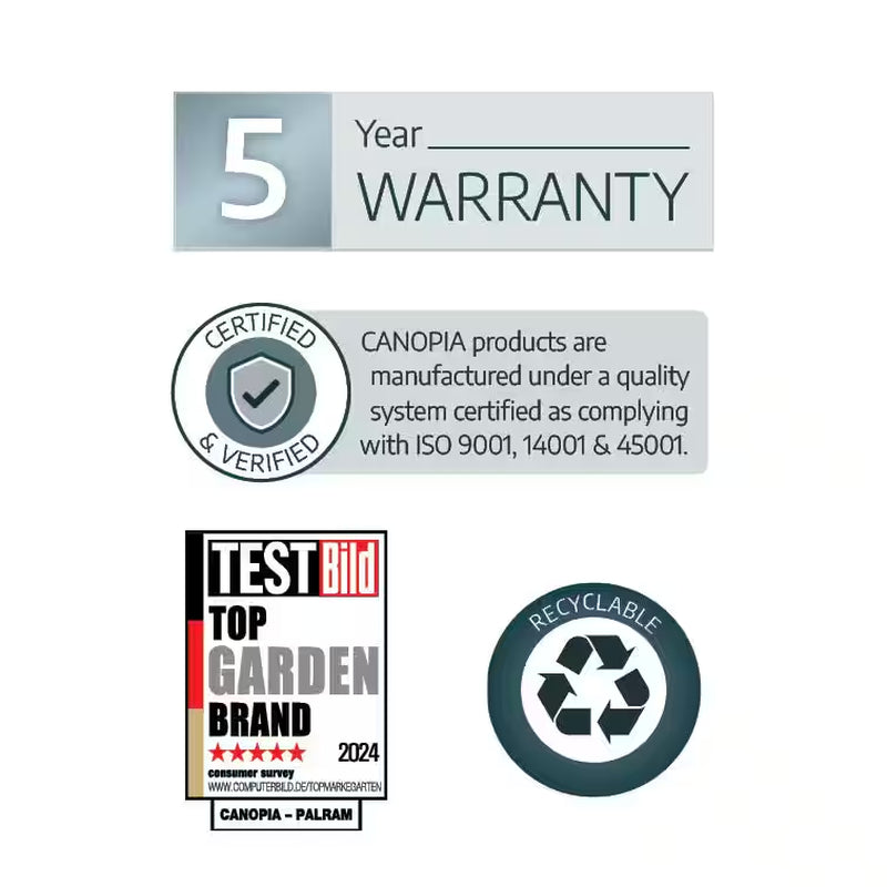 Bella 8 Ft. X 12 Ft. Silver/Diffused Polycarbonate DIY Greenhouse Kit