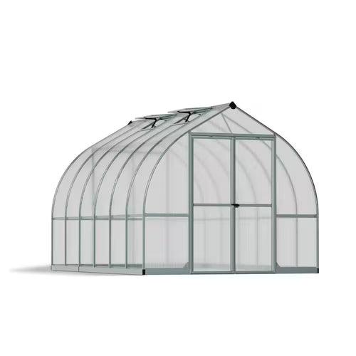 Bella 8 Ft. X 12 Ft. Silver/Diffused Polycarbonate DIY Greenhouse Kit