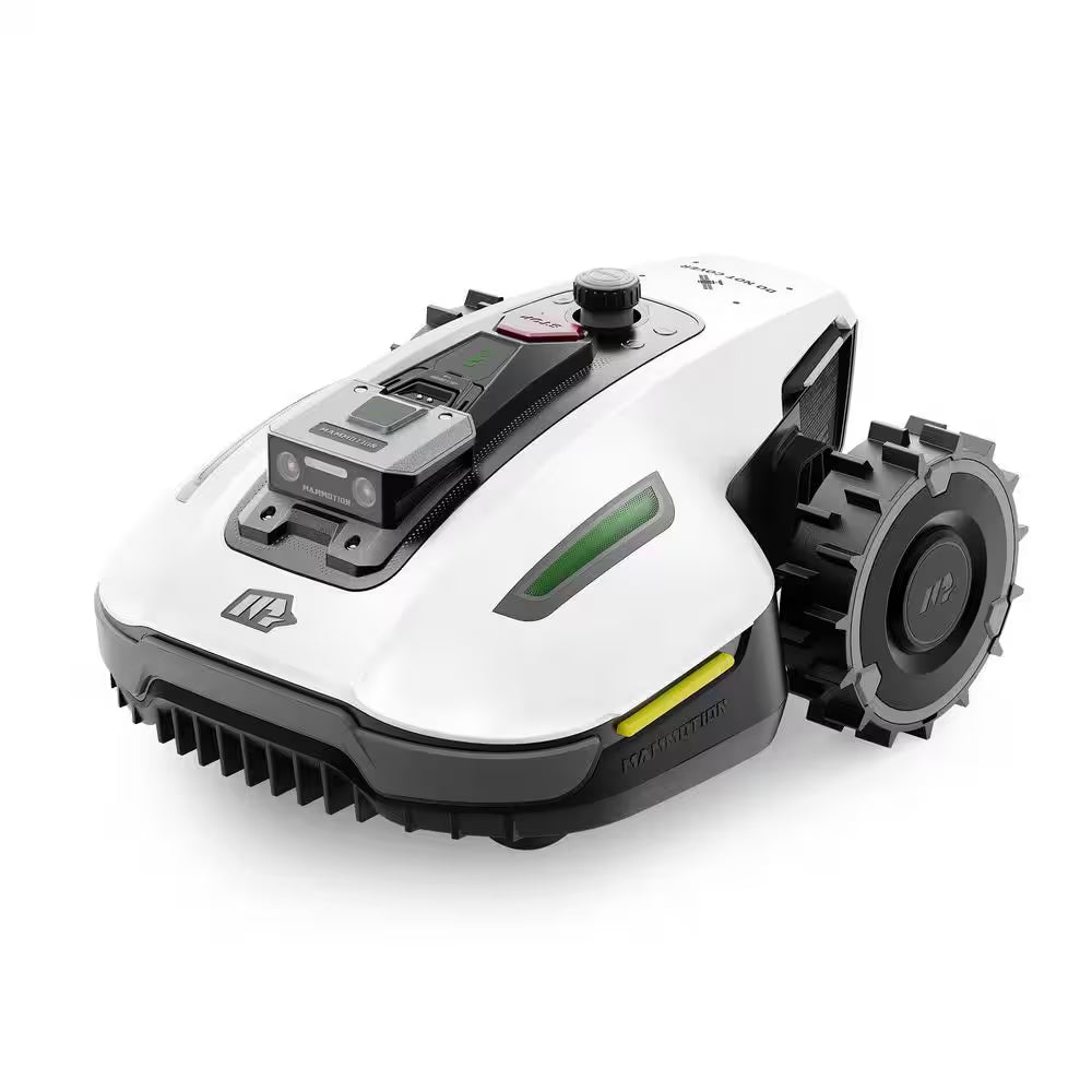 Yuka Mini 7.5 In. Robot Lawn Mower (1/4 Acre) Adjustable Cutting Height (2 In. - 3.5 In.), All Terrain, AI Vision