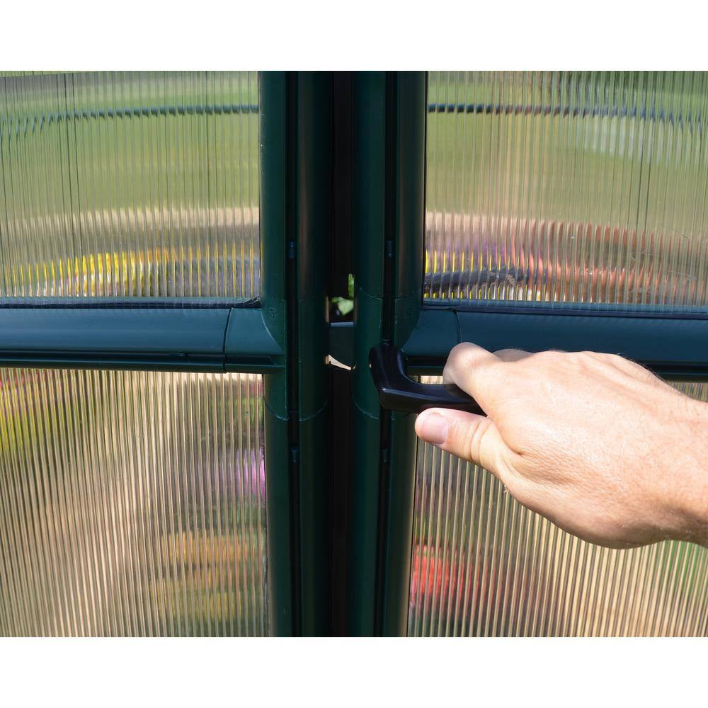 Eco-Grow 6 Ft. X 6 Ft. Green/Diffused Polycarbonate DIY Greenhouse Kit