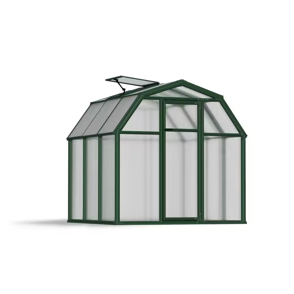 Eco-Grow 6 Ft. X 6 Ft. Green/Diffused Polycarbonate DIY Greenhouse Kit