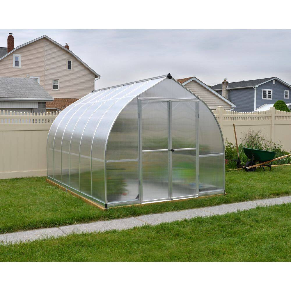 Bella 8 Ft. X 12 Ft. Silver/Diffused Polycarbonate DIY Greenhouse Kit