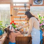 Willow 9' X 6' Cedar Wood and Polycarbonate Walk-In Outdoor Greenhouse Kit with Powerport