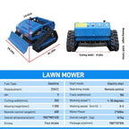 Heavy-Duty 21-Inch 9HP Remote-Controlled Robotic Lawn Mower With Tracks And Plow (SAK26583)